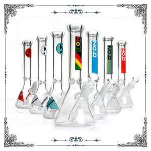 Édition limitée ZOB Hitman Glass Mini Bott Beaker Bong 10 pouces Fumer des piles à eau Bong 14,4 mm