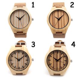 2015 Date Bambou Montre Analogique Élégant Unisexe Montres En Bois Casual Quartz montre-bracelet Pour Hommes Femmes cadeaux Accepter Personnalisation O219Y