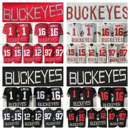 NCAA Ohio State Buckeyes College Football Jerseys 15 Ezekiel Elliott 16 J.T Barrett 12 Cardale Jones 1 Braxton Miller 97 Joey Bosa Stitched Jersey Mens Vintage S-XXXL