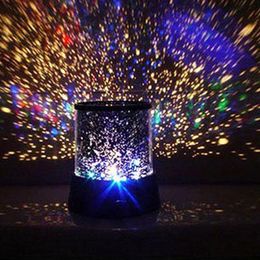 2015 lampe de lave réelle nuit lampe de Projection de Yang Star nouveau romantique coloré Cosmos maître projecteur LED nuit Gift201x