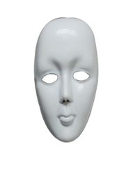 2015 Effrayant Face blanc Halloween Masquerade DIY MIME MASK BALL COSTUME MASKS DM65209274