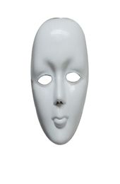 2015 effrayant visage blanc Halloween mascarade bricolage Mime masque bal fête Costume masques DM68750758