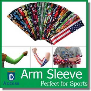 Koeling UV-bescherming Golf Fietsen Drijvende Vissen Basketbal Camo Arm Sleeves 128 Kleur