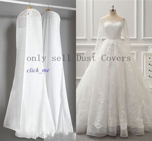 Sacs pour robe de mariage, sac anti-poussière blanc, rangement de voyage, housses anti-poussière, accessoires de mariée