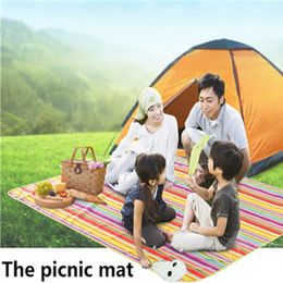 Tapis de pique-nique imperméable en tissu Oxford, 12 couleurs, couverture résistante à l'humidité, pour Camping en plein air, plage, voyage, barbecue, 2016