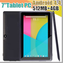 168 DHL 2018 7 inch capacitieve AllWinner A33 Quad Core Android 4.4 Dual Camera Tablet PC 4GB 512MB WIFI EPAD YOUTUBE FACEBOOK Google A-7PB
