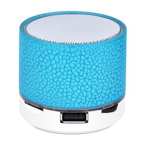 Haut-parleur sans fil Bluetooth Lumière colorée Petite fissure Son Mini caisson de basses Haut-parleur Audio Lecteur de musique Prise en charge Carte TF U Disque AUX