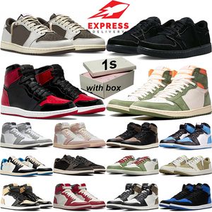 nike air jordan 1 low basket chaussures unc 1s hommes femmes noir orteil pin vert mens formateur sport baskets