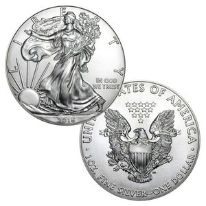 2016 American Statue of Liberty Eagle Coin Collection de pièces commémoratives en argent plaqué nouveau cadeau décoration de la maison