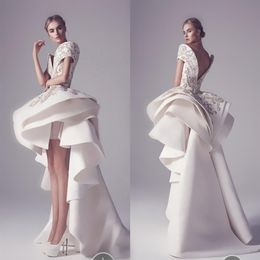2016 ASHI Studio Off Shoulding Evening Vesings High Blow Sequins Apliques Vestidos de fiesta formales Dubai Vestidos Gow258f