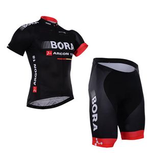 2016 BORA ARGON 18 PRO TEAM ZWART KORTE MOUW FIETSTRUI ZOMER FIETSKLEDING ROPA CICLISMO SHORTS 3D GEL PAD SET SIZEXS-4XL287u