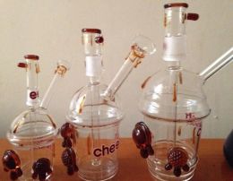 2016 Cheech Glass Cheechaccino Cheech Cup Dabuccino rig Gezandstraald Cup Rig Mini Glazen Waterpijp Bongs ZZ