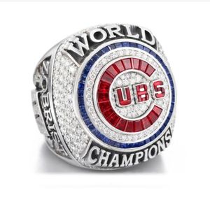 2016 Championnat de l'équipe de baseball des Chicago World Series Ring Rizzo Bryant Baez Sport Souvenir Men Fan Gift 2022 2023 Bijoux punk hip hop en gros