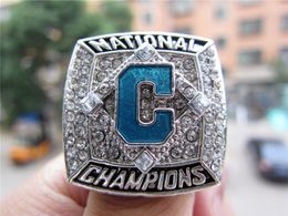 2016 Coastal Carolina Chanticleer s Campeonato Nacional de Béisbol Anillo Color Plata Recuerdo Hombres Fan Regalo 2024