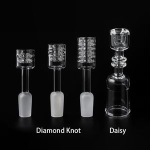 Beracky 2/4/6 Pila Nudo de diamante Cuarzo Nail Banger 10 mm 14 mm 18 mm Macho Hembra Daisy Clavos sin cúpula para bongs de agua de vidrio Plataformas petroleras Dab