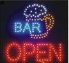 2016 venda direta personalizado sinal conduzido 19x19 Polegadas indoor Ultra Brilhante piscando Bar pub loja de negócios aberto tabuleta Atacado