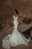 Robes de mariée sirène sans bretelles sexy 2022 BEACKless Beach Sweep Train Bridal Bridal BC11192