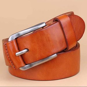 Cinturones de cuero genuino para hombres Cinturón de cuero de moda para hombres