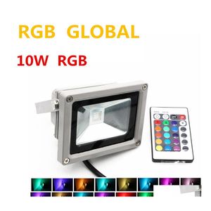 2016 Floodlights Outdoor RGB LED Flood Light Real High Power 10W 20W 30W 50W 100W Floodlight BB Waterdichte IP66 -lamp met afstandsbediening DHQIG