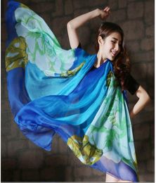 2016 FW dames039s sjaals Silk Chiffon Scarf Vrouw Echarpe Foulard Femme Plaid Bandana Muslim hijab Chiffon Scarf Women Shawls9929534