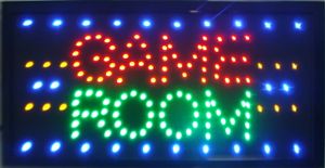 Game Room LED Neon Light Teken groot formaat 48cm * 25cm Binnengebruik van LED Gratis Shippipng