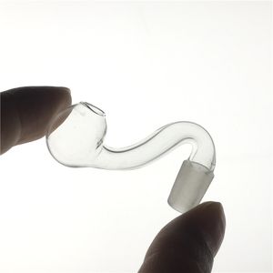 20 mm xl mini -glazen olie -pijp met 10 mm mannelijke kleine dunne pyrex rokende bongwaterleidingen accessoire