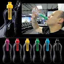 2016 Hoge Kwaliteit 550 ML Outdoor Water Flessen Bobble Hydratation Filter Fles Wandeling Gym Filtered Drinksporten Gratis verzending