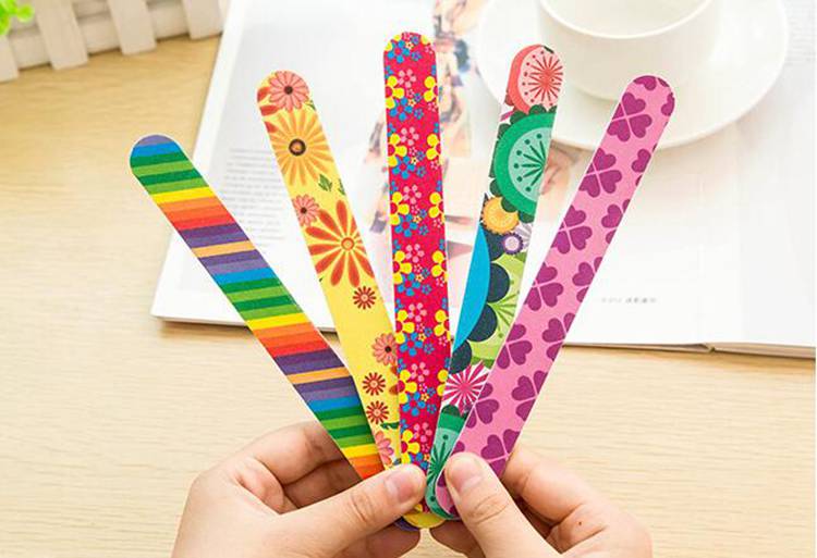 2016 Hoge Kwaliteit Nail Files Buffer Sanding Wasbare Manicure Tool Nail Art Polish Sandpaper Strip Bar Set Polijsten Bestand Tool Spons