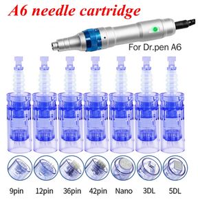 Puntas de cartucho de microaguja de repuesto para Auto Derma Stamp, recargable, inalámbrico, Dr Pen A6, Derma Pen, cuidado de la piel, eliminación de cicatrices antimanchas