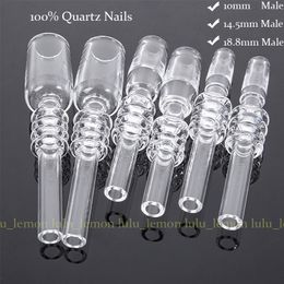 Groothandel 100% Quartz Nagels Mini Nectar Collector Kit Quartz Nagel Rookaccessoires 10 mm 18 mm Filtertips Strobuisglastank voor waterpijp GQB19