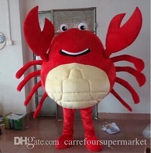 2016 Hot Sale Red Crab Mascot Costume Halloween Christmas Birthday Props Costumes Fancy Dress