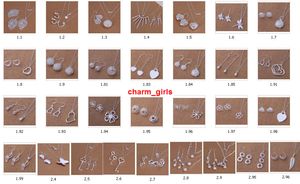 2016 HOT SALES MIX 30 STIJLEN 30 SET / PARTIJ 925 Sterling Zilveren Mode Oorbellen + Ketting Sieraden Set