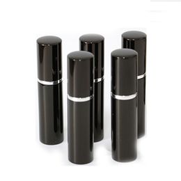 Zwart Mini Travel Hervulbare Parfum Verstuiver Fles voor Draagbare Spray Geur Pomp Case Lege Flessen Thuis Geuren 3ml 5ml 10ml