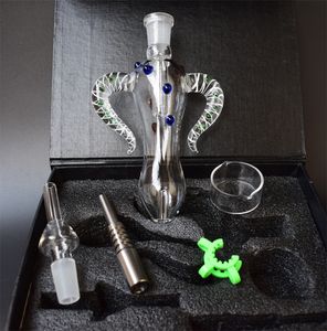 Micro NC Kit Ox Horn Glass Pipe 14mm Joint NC 4.0 Kit Glass Bongs para pipas