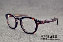2016 gafas de johnny depp marco de anteojos redondos de marca de calidad superior envío gratis