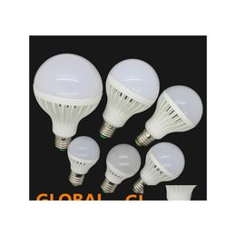 2016 LED -lampen Hoge helderheid BB E27 3W 5W 7W 9W 12W 15W 220V 5730 SMD Licht Warm/Cool White Globe Energy Saving Lamp Drop Deliver Ligh DHHWG