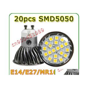 2016 LED -lampen High Power Special 7W 5050 SMD 20 LED 360LM E27/MR16/GU10 WIT INDOOR LICHT