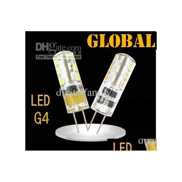 Bulbs LED 2016 SMD 3014 3W DC / AC 12V G4 Lampe Remplacez 30W Angle de faisceau halogène 360 ​​Garantie BB 2 ans