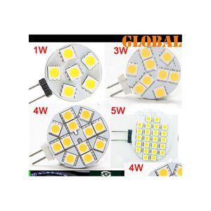 2016 Ampoules Led Blanc Chaud G4 Lumière Bbs 5050 Smd 1W 3W 4W 5W 300Lm 24 Leds Lustre Maison Voiture Rv Marine Bateau Éclairage Intérieur Dc 12V Drop Dhjjr