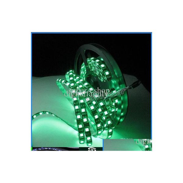 2016 Bandes LED PCB Noir 5M Ip65 Étanche Blanc Froid Rouge Bleu Vert 5050 Smd 300Led Bande Lumière De Voiture 60Leds M Drop Livraison Lumières Ligh Dhgnb