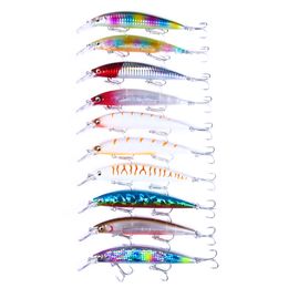 2021 Hengjia 13cm 36g buceo hundimiento wobblers minnow Señuelos de Pesca anzuelos de alta calidad cebo artificial para pesca 10 unids/lote