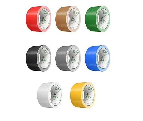 2016 prix le plus bas coloré Durable simple face 50mm x 10m conduit Gaffa Gaffer imperméable auto-adhésif réparation tissu ruban 20 pièces