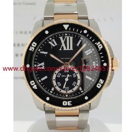 2018 Estilo de hombre Serie clásica de calidad superior 18k Oro rosa / Acero W7100054 Caja de relojes de pulsera deportivos automáticos para hombre