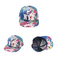 2016 Mannen en Dames Sporthoed Hip Hop Caps Girl's Sunshine Hats Outdoor Snapbacks Printing Flowers 3 stks / partij Drop Shipping