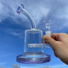 El pequeño agua de cristal Bong las plataformas petrolíferas de los tubos de agua del percolador que fuma de Downstem Perc de los aparejos del lenguado de las cachimbas