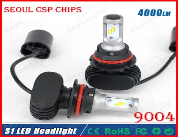 2016 nouveau 1 ensemble S1 9004 HB1 40 W 8000LM Kit de système de phare LED séoul CSP puce 24SMD HighLow double faisceau conduite ampoule de phare Repla5691746