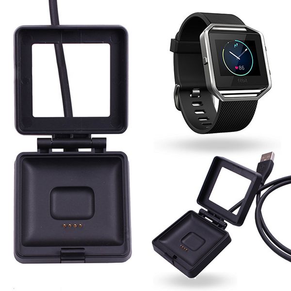 2016 nouveau câble de chargeur d'alimentation USB noir berceau de chargement de batterie pour montre intelligente Fitbit Blaze