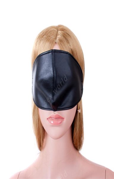 2016 Nouvelle Arrivée Doux PU En Cuir Masque Pour Les Yeux Produits de Sexe Fétiche Sexe Bandeau Couverture Nez Masque Pour Les Yeux Adultes Sex Toys Pour Femme q05068996866