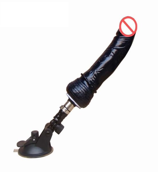 2016 Nouveau Big Soft Dildo Masturbation Masturbation Sex Machine Accessoires réalistes Big Black Dildo 184cm Sex Toys for Woman1220417