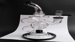 2016 nieuw ontwerp FTK glazen waterpijpen Toro Fab ei klein recycler glas roken waterleidingen booreilanden dab rigs 144mm vrouwelijke gezamenlijke dikke 2256167